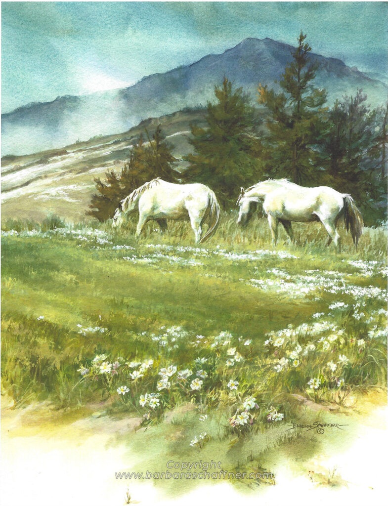 The Year of the Primrose - Original by Barbara Schaffner (barbaraschaffner.com)