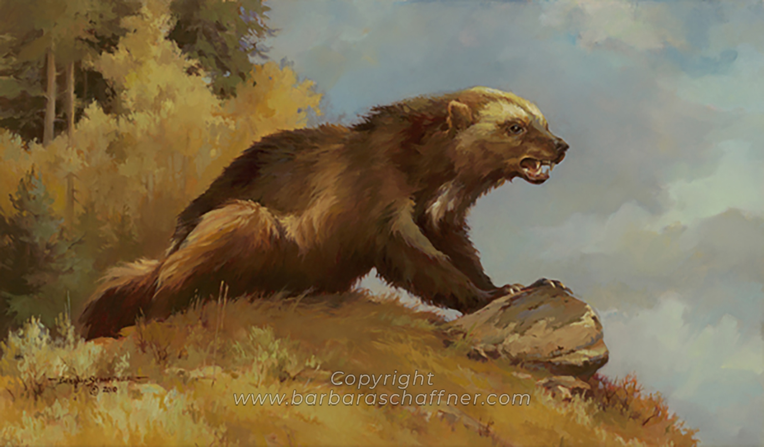 Thirty Pounds of Fury - Original by Barbara Schaffner (barbaraschaffner.com)